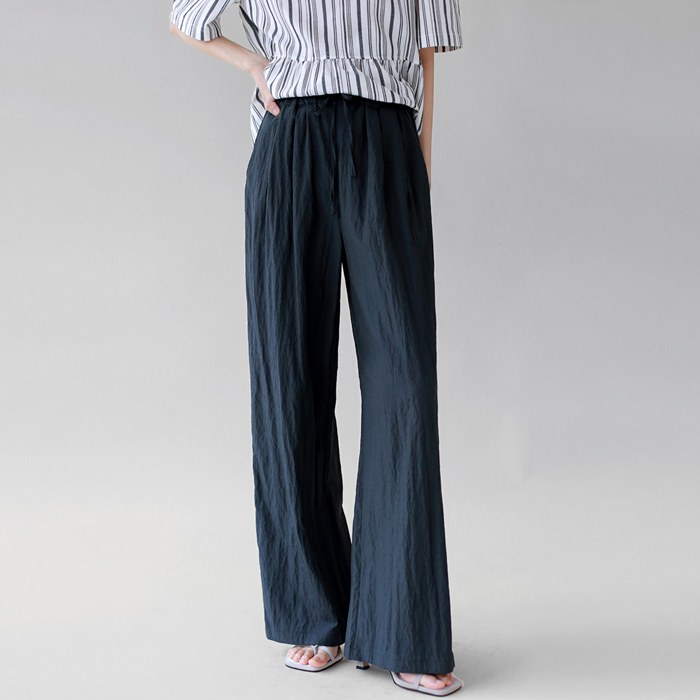 Wrinkle Cool Wide Pants