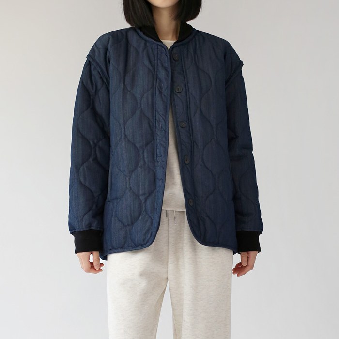 Alix denim quilted jacket