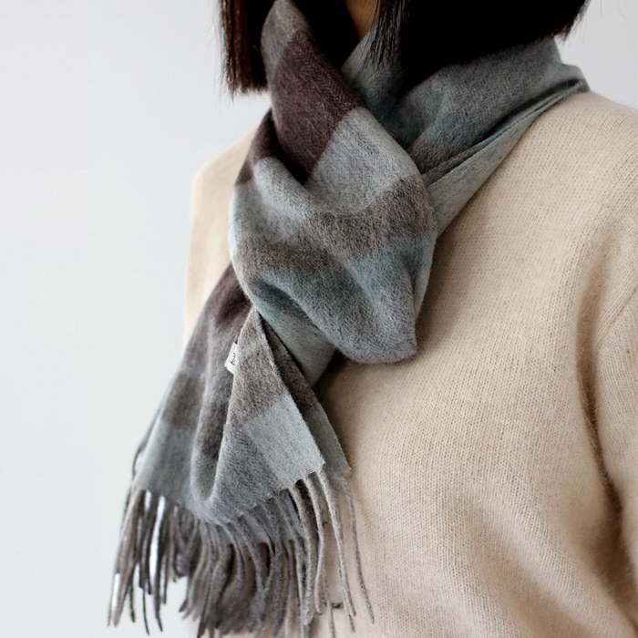 Roy Check Wool Muffler