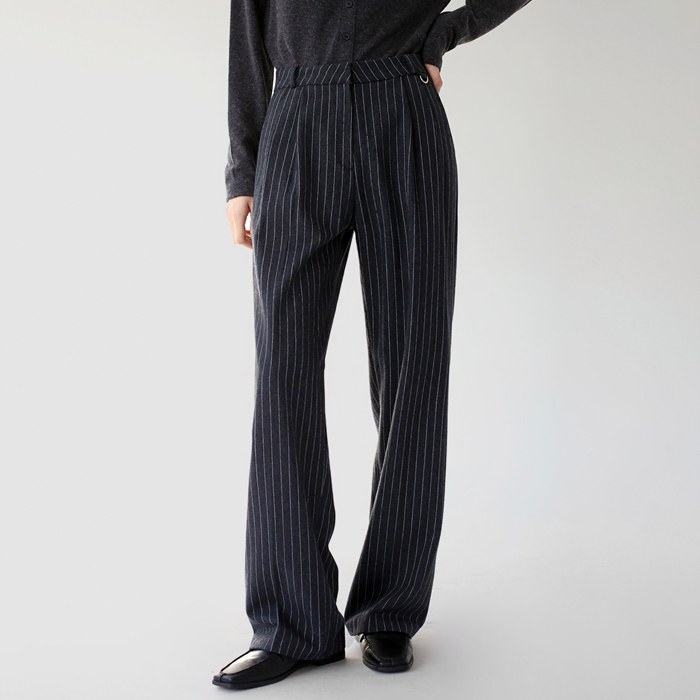 NEW 5% PINSTRIPES WOOL SLACKS