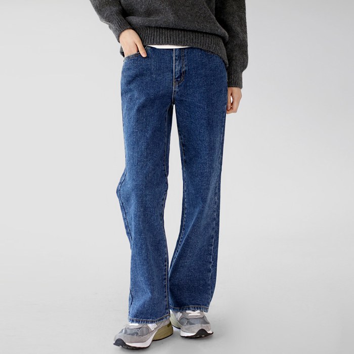 Stand napping denim pants